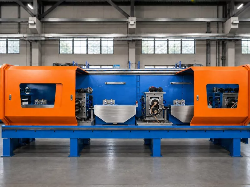 Yntegreare tekening en rollende line foar Precision Copper Flat Wire